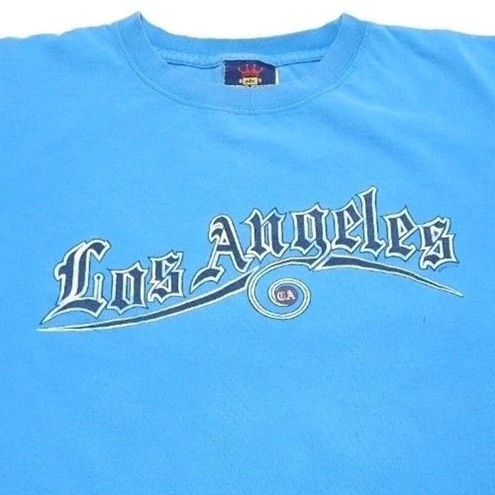 Vintage JNCO Jeans Shirt Mens XXL Los Angeles Blue Made In USA Streetwear 2XL